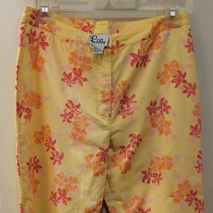 Lilly Pulitzer ankle length pants.